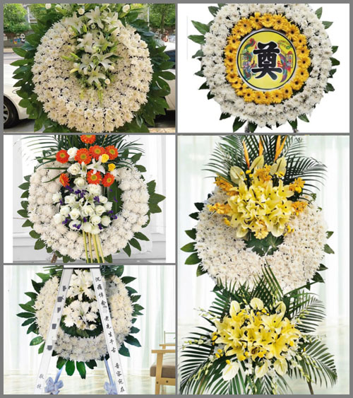 山西长治武乡县上司乡圪针庄村花圈速递